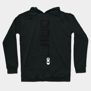 Drift Print Black Vertical Hoodie